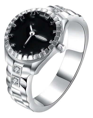 Reloj Con Anillo En Y Para Mujer Y Hombre, De Acero, Unisex,