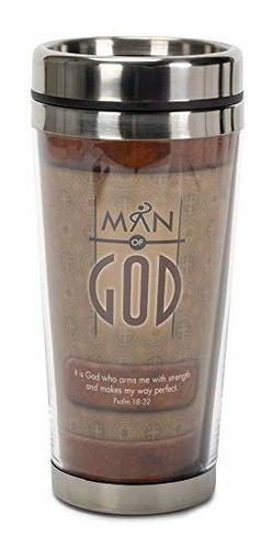 Termo Man Of God 16 Oz. Acero Inoxidable