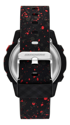 Reloj Hombre Skechers Sr5244 De Poliuretano Multicolor Bisel Negro Fondo Pantalla Negativa