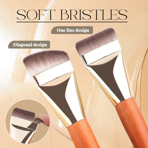 . 2 Brochas De Base Para Maquillaje Líquido, Nueva Brocha