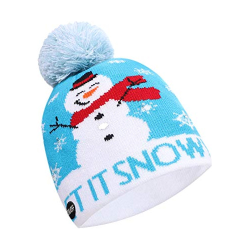 Accesorio Disfraz Niño - Ibluelover Christmas Led Beanie Kni