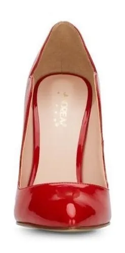 Zapatillas Andrea Stilettos Charol Rojo Negro Rosa Cuotas sin