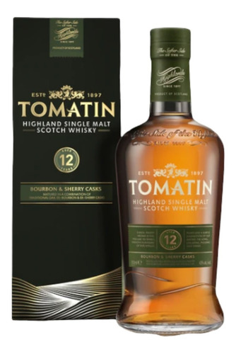 Whisky Single Malt Tomatin 12 Años 700 Ml En Estuche