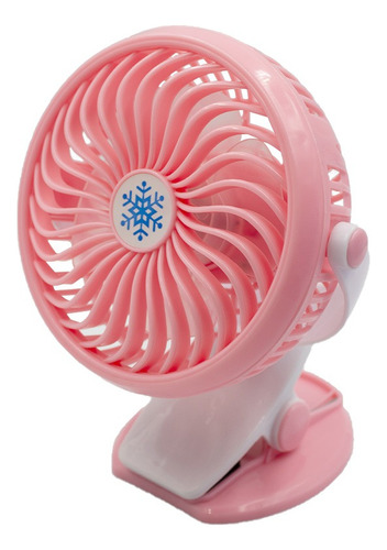 Mini Ventilador Portatil Clip 360° Recargable 3 Vel