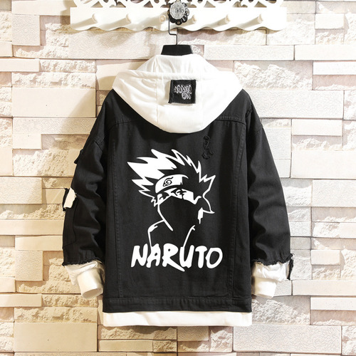Abrigo Vaquero - Diseño Con Capucha - Naruto Tenis