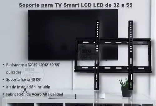 Soporte Tv Led Lcd Vesa Fijo Extrachato 32 A 55in 35kg - EVER SAFE®