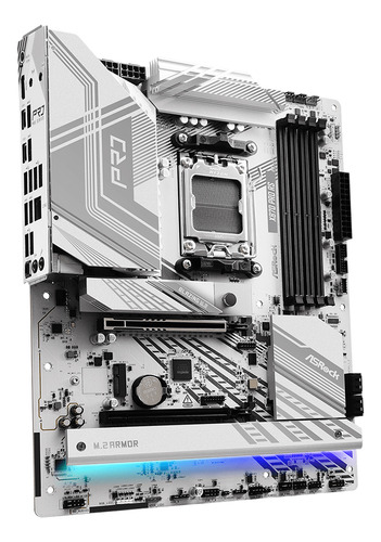 Placa Mãe Asrock Pro Rs X870 Amd Socket Am5 Atx Cor Branco