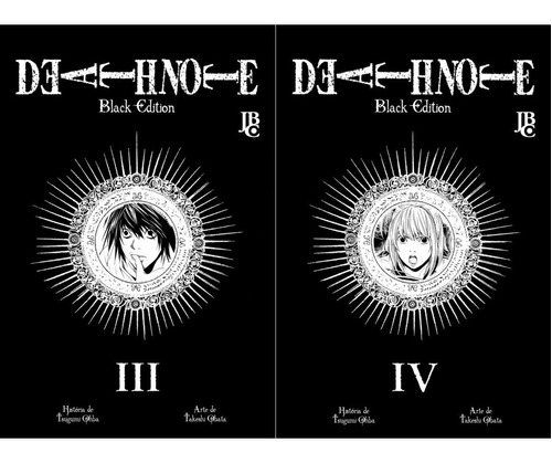 Kit Death Note Black Edition Vol 3 E 4 Mangá Lacrado Jbc