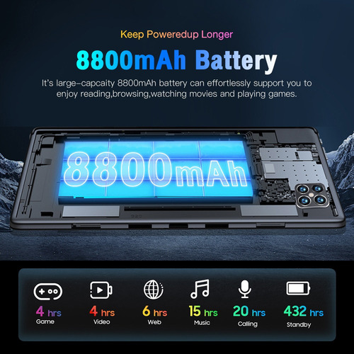Negro Nuevo 2023 Nuevo Barato Tab15 Tablet 10.1 16+1tb -