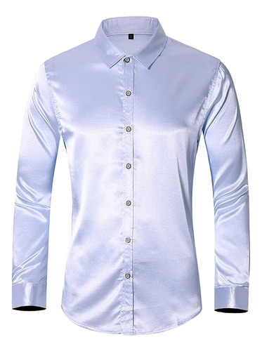 Camisa De Vestir De Esmoquin De Manga Larga De Corte Regular