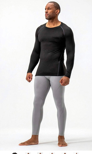 Imagen 4 de 5 de Pack 3 Polera Primera Capa Bambú Fibra Natural Hombre