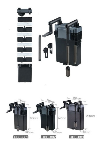 Filtro Canister Hang On Sunsun Hbl-801 500l/h 1,2l 220v Full