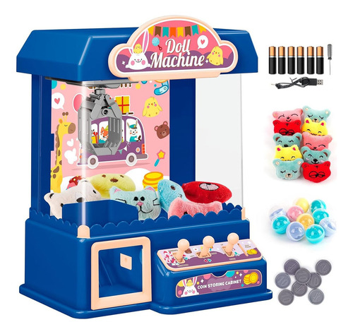 Máquina De Garras Con Peluches Y Gashapon Para Niños+tumbler