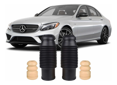 Kit Batente Amortecedor Dianteiro Mercedes C180 2015 2016 17