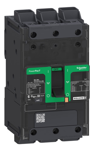 Bdl36050lu Circuit Breaker, Powerpact B, 50a, 3 Pole, 600y/