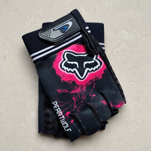 2 Pares De Guantes Transpirables Para Montar Con Medio Dedo