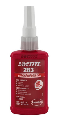 Cemento Traba Roscas 50ml Loctite Torque Alto 263/277