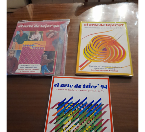 Lote X 3 Libros El Arte De Tejer