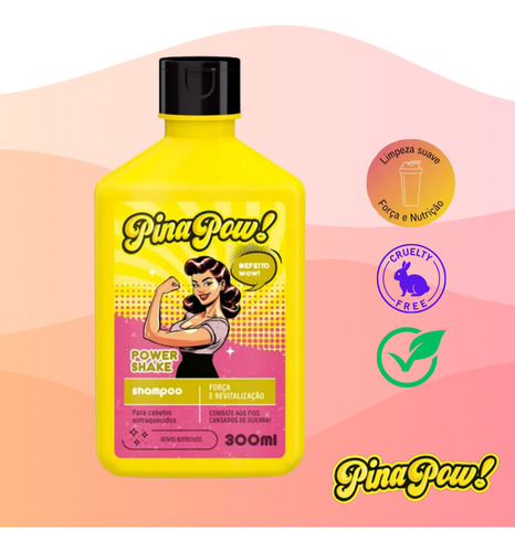 Shampoo Fortalecedor Capilar Power Shake Pinapow