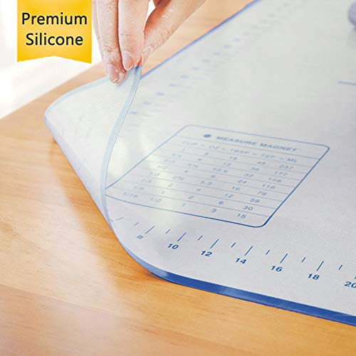 Alfombrilla De Silicona Antiadherente Para Reposteria Azul