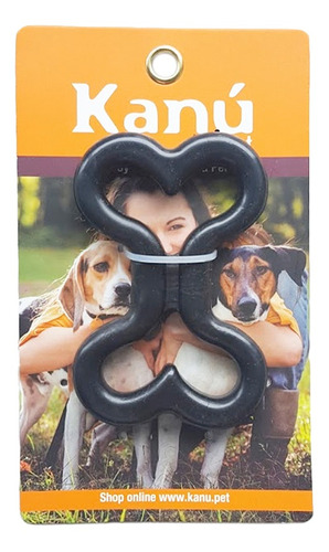 Juguete Hueso De Rubber Negro Kanu Para Perro