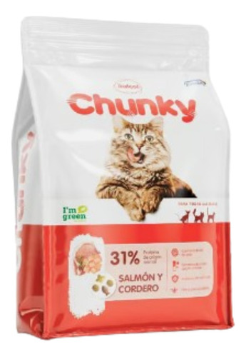 Chunky Salmón Y Cordero Alimento Para Gato X 1.5 Kg 