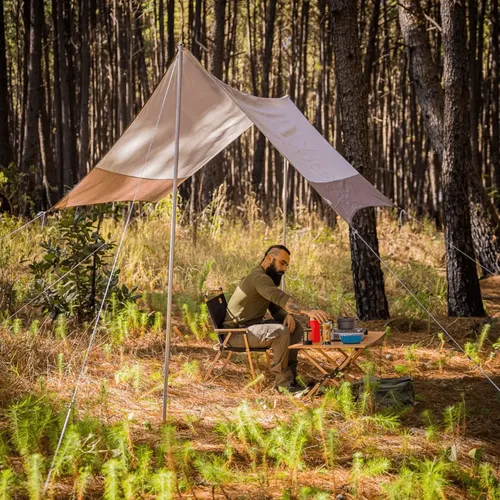 Toldo Cobertura Tarp Cinza Tarp Shade 3x4m Nautika Camping