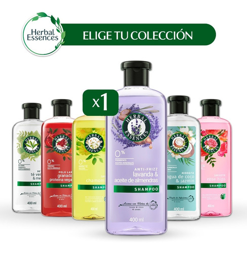 Herbal Essences  Shampoo 400ml Colección Completa