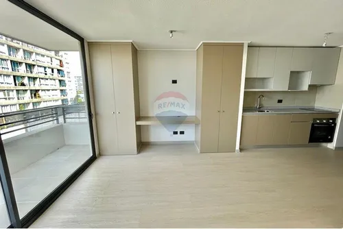 Estudio Nuevo Con Amplio Balcón En Ñuñoa, Piso 4