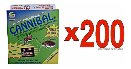 Imagen 1 de 4 de Cucarachida Cannibal - Original 80 Grs - 200 Piezas Y Envío