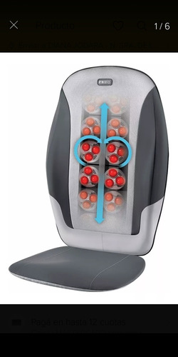 Silla Masajeadora Homedics Mcs370h Shiatsu Lumbar Dual Calor