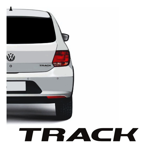 Emblema Track Gol E Voyage G6 2013/2016 Adesivo Traseiro