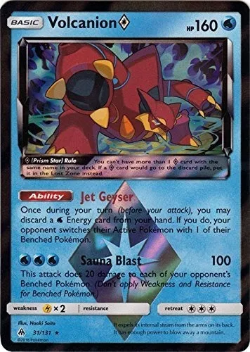 Volcanion Prism Star - 31/131 - Holo Rare - Luz Prohibida