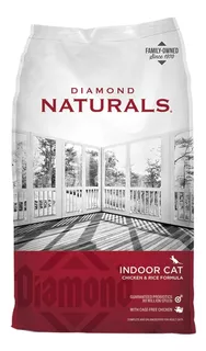 Alimento Diamond Naturals Indoor Cat para gato adulto sabor pollo y arroz en bolsa de 2.72kg