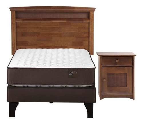 Cama Rosen Ergo T New 1 Plaza 90x200 Veneto Color Blanco