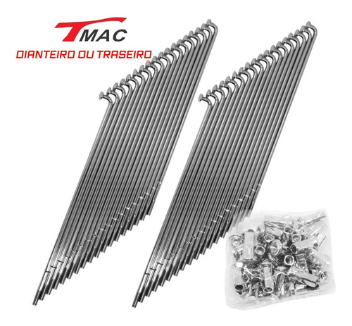 Imagem 3 de 4 de Jogo Raio Cromado Moto D/t + Niples Titan Fan Start Lona 4mm