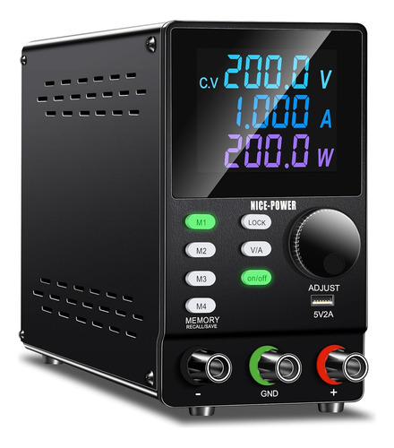 Fuente De Alimentación De Cc Variable, 200v 1a De Alto Volta