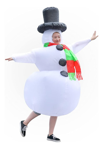 Traje De Papá Noel De Navidad Divertido Blow Up Adultos Disf