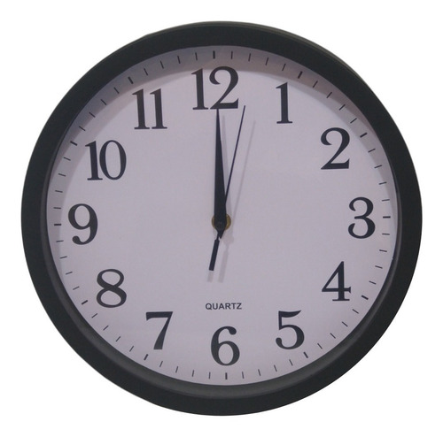 Imagen 2 de 8 de Reloj Pared Clásico Grande 28 Cm Números Hogar Relojes