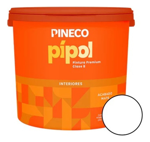 Pintura Caucho Pipol Clase B 1gl Blanco Pip0101b2g Pineco