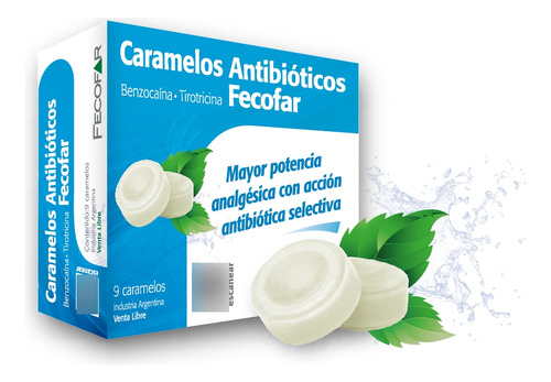 Caramelos Antib Fecofar X 9