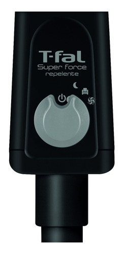 Imagen 3 de 3 de Ventilador de pared y de pie T-fal Super Force Repelente VE3170X0 negro con 4 aspas color gris, 16" de diámetro