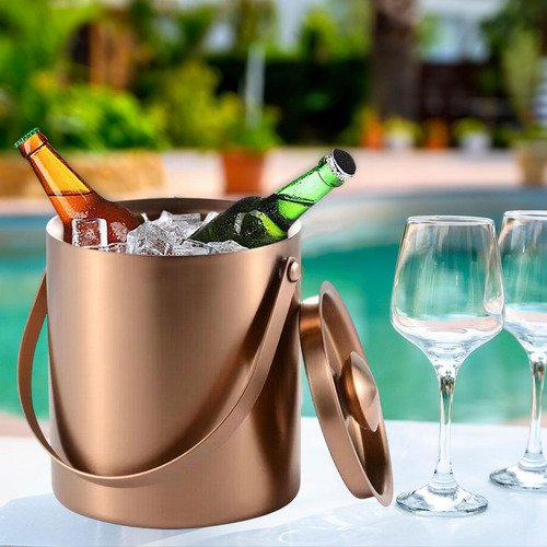 Contenedor De Recipiente De Bebida De Hielo De Acero 3l
