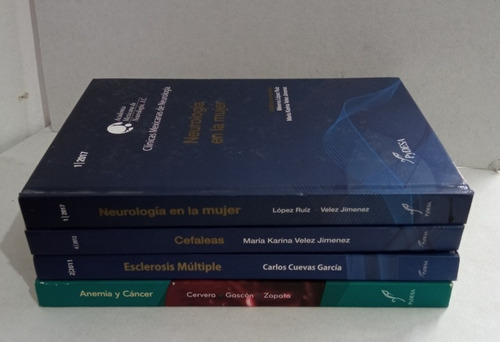 Lote De Cuatro Libros De Clínicas Mexicanas De Neurología