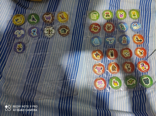 Colección Completa De Taps Tazos Pokémon Flesz (33)