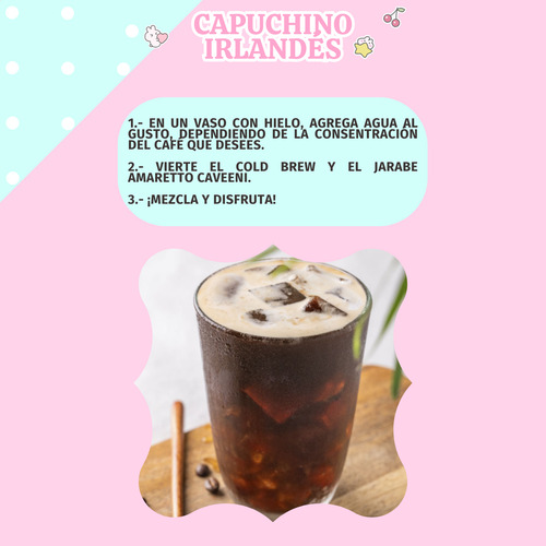 Jarabe Sabor Amaretto Caveeni Enco Para Café 750ml 3 Piezas