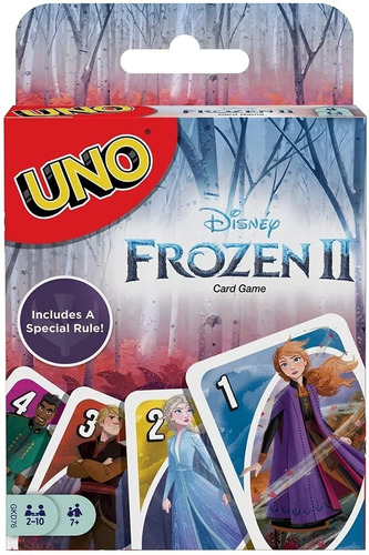 Juego De Cartas Uno Disney Frozen Ii Mattel Gkd76