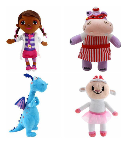 4pcs Brinquedos De Lã De Dinossauro Hipopótamo