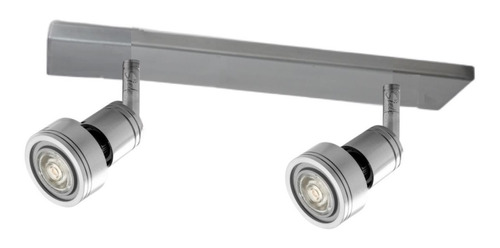 Aplique Luz Pared/techo Ideal Baño 2 Luces Led Gu10 Moderno Spots Móvil Incluye Lámparas Led