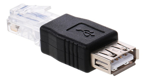 Adaptador De Conector Usb A Rj45 Usb2.0 Hembra A Ethernet Rj